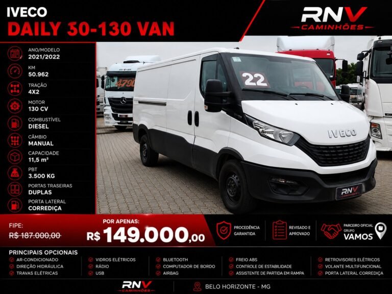 IVECO DAILY 30-130 VAN 2021/2022