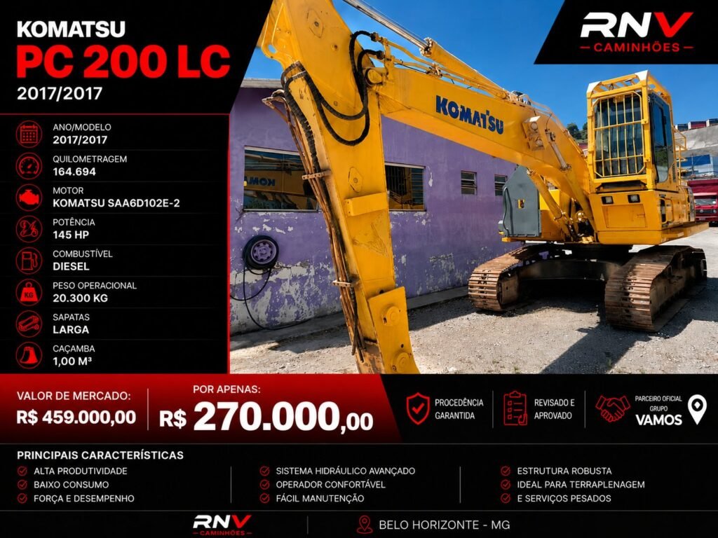 Escavadeira KOMATSU PC 200 LC 2017/2017 #1