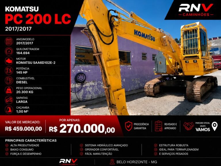 Escavadeira KOMATSU PC 200 LC 2017/2017