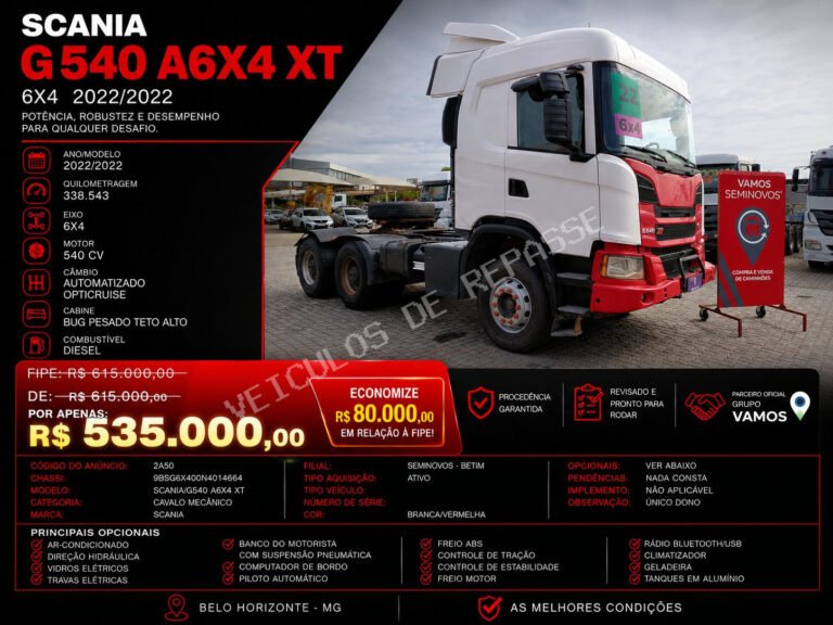 Scania G540 A6X4 2022/2022