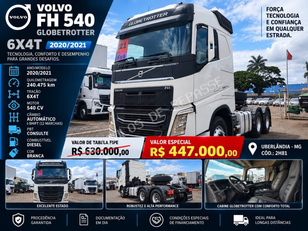 VOLVO/FH 540 GLOBETROTTER 6X4T 2020/2021 #1